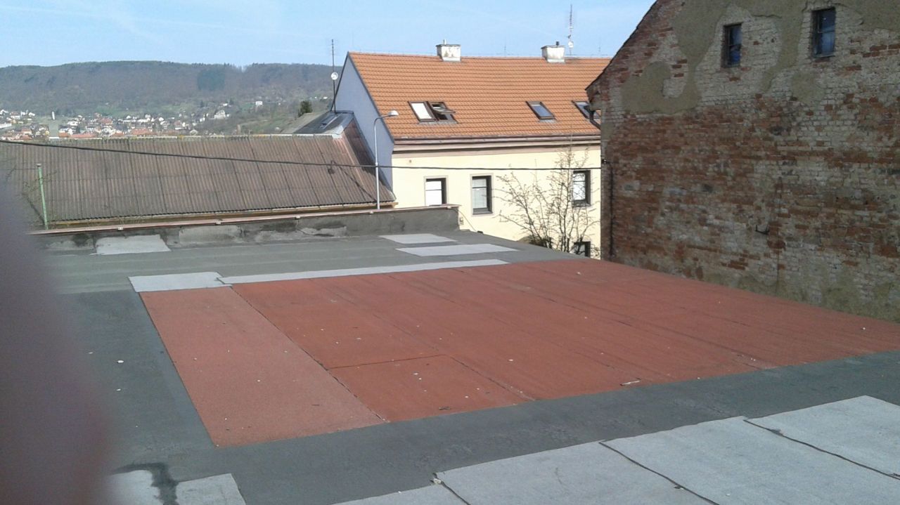 Plochá střecha před realizací 2, Praha - Podolí